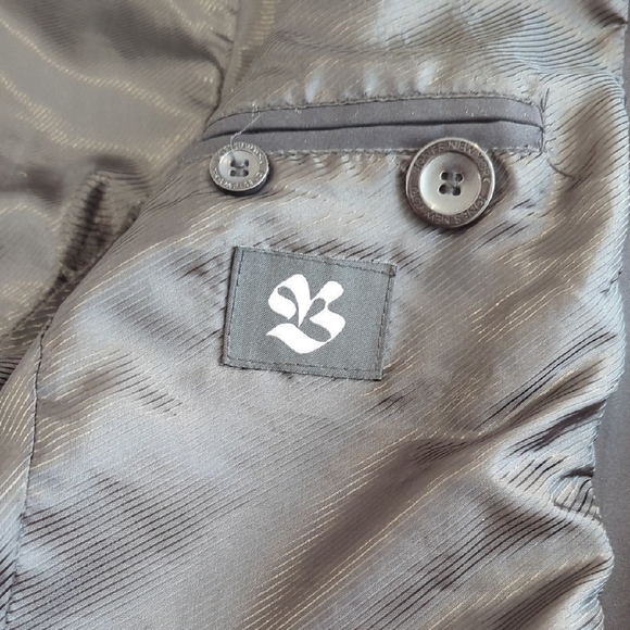 Jones New York Black Trench Coat with Long Sleeves and Relaxed Fit - Picture 14 of 16